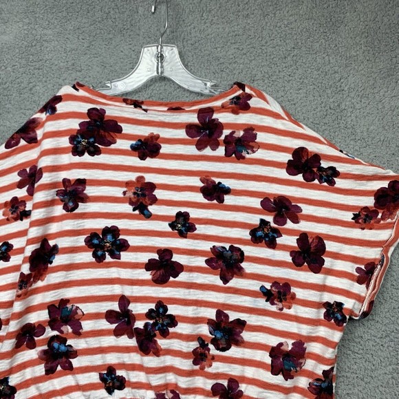 Floral Striped Women's Blouse - Picture 11 of 15